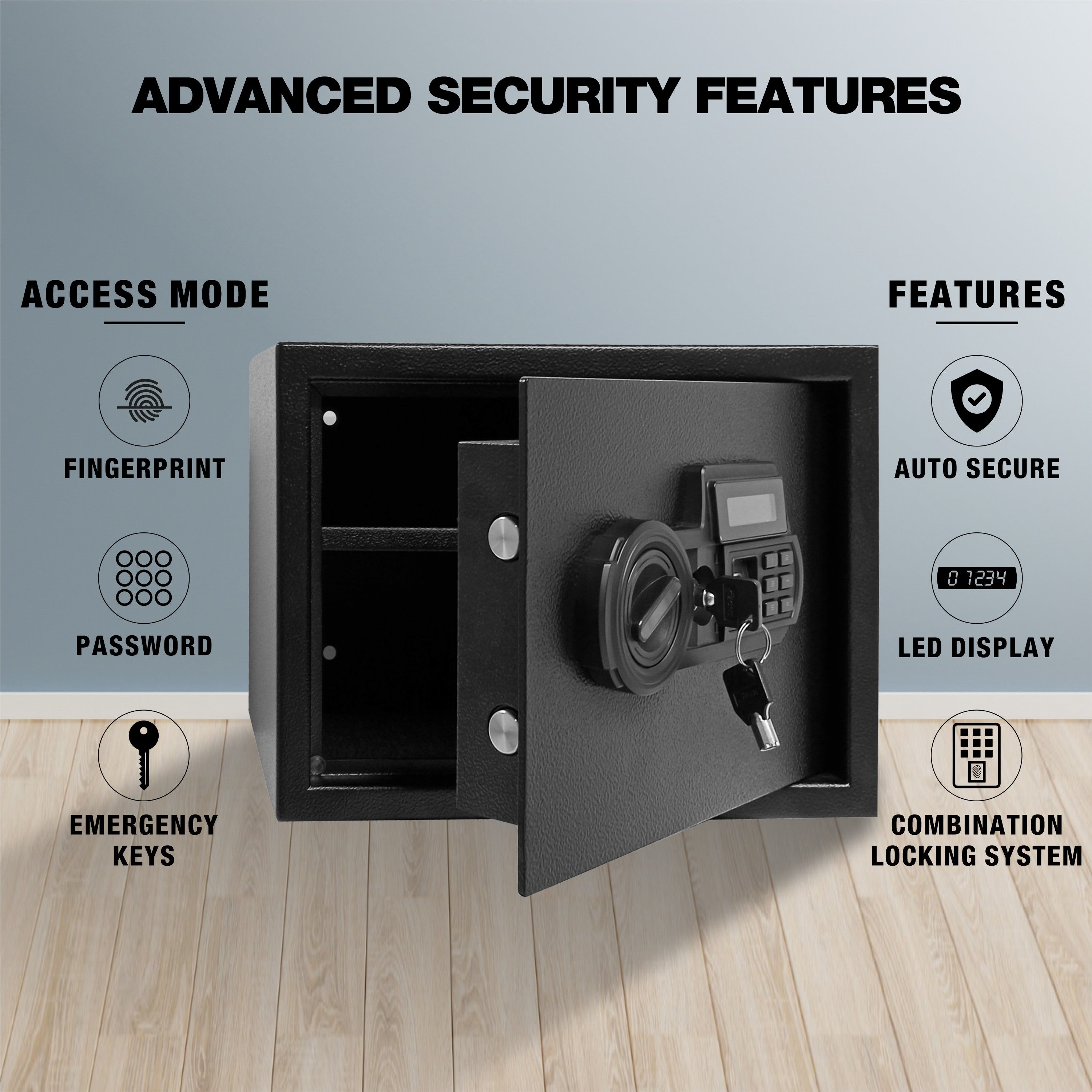 Ozone Safilo Bio- Z | Biometric Safe | 16 Litres image 2