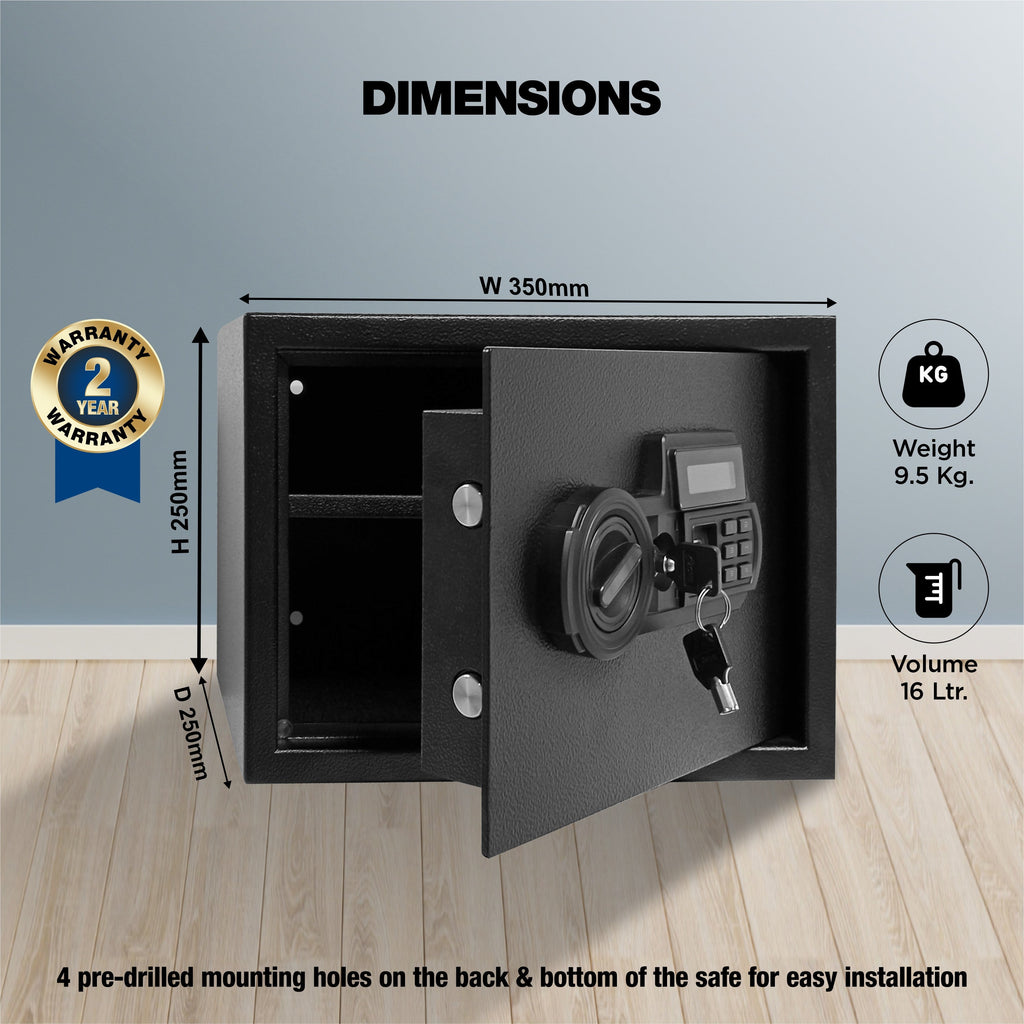 Ozone Safilo Bio- Z | Biometric Safe | 16 Litres image 5