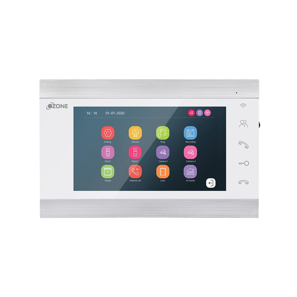 Ozone Video Door Phone Combo | High-resolution Display with 2.8 mm Lens and Motion Detection with 2-way Communication - Ozone Group
