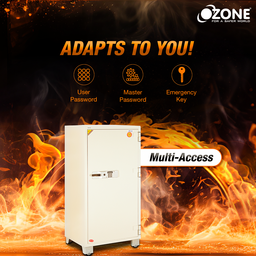 Ozone Fire Warrior- 1700 | Fire-resistant Safe | 417 Litres image 2