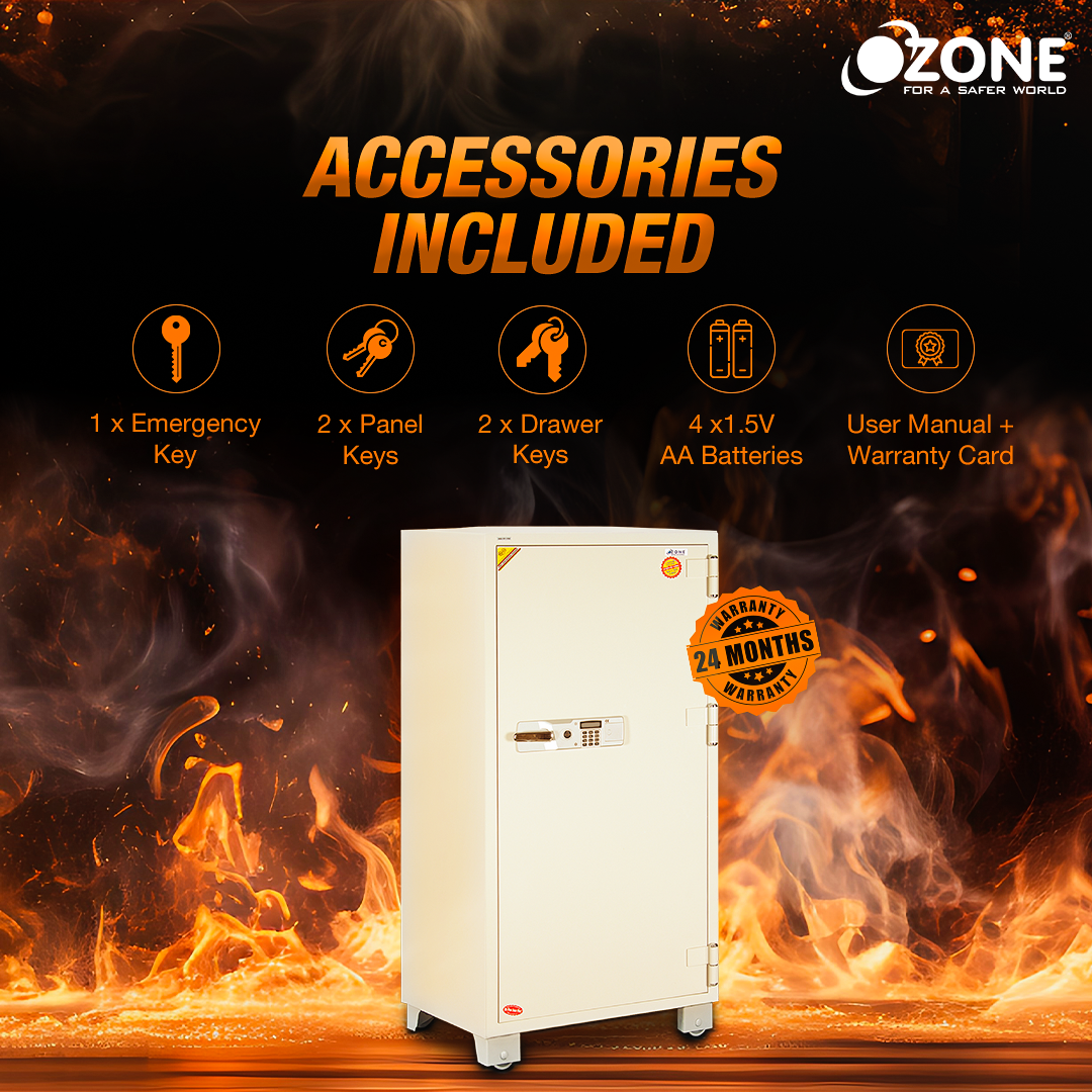 Ozone Fire Warrior- 1700 | Fire-resistant Safe | 417 Litres image 3