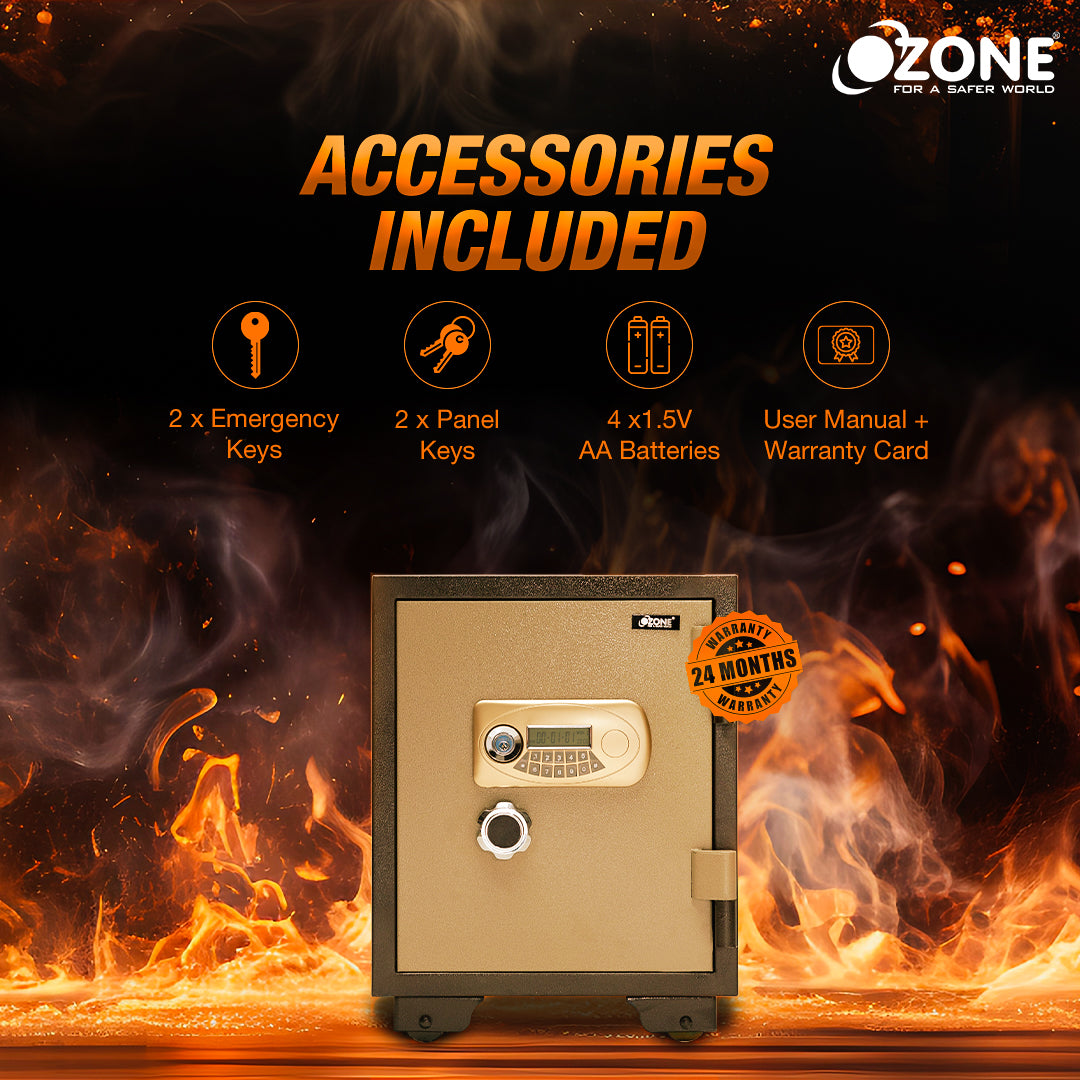 Ozone Fire Warrior- 55 | Fire-resistant Safe | 40 Litres image 3