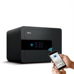 Ozone 30 Litres Wi-Fi Safe Locker for Home & Office – Fingerprint Lock, 3-in-1 Unlocking (OzoLife App, Fingerprint & Password), Size: 300H x 380W x 300D mm, Weight: 13kg, 2-Year Warranty - Ozone Group