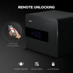 Ozone 30 Litres Wi-Fi Safe Locker for Home & Office – Fingerprint Lock, 3-in-1 Unlocking (OzoLife App, Fingerprint & Password), Size: 300H x 380W x 300D mm, Weight: 13kg, 2-Year Warranty - Ozone Group
