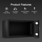 Ozone Agate Black | Digital Safe | 9.2 Litres