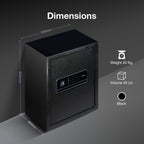 Ozone 40 Litres Wi-Fi Safe Locker for Home & Office – Fingerprint Lock, 3-in-1 Unlocking (OzoLife App, Fingerprint & Password), Size: 420H x 350W x 360D mm, Weight: 16.6kg, 2-Year Warranty - Ozone Group