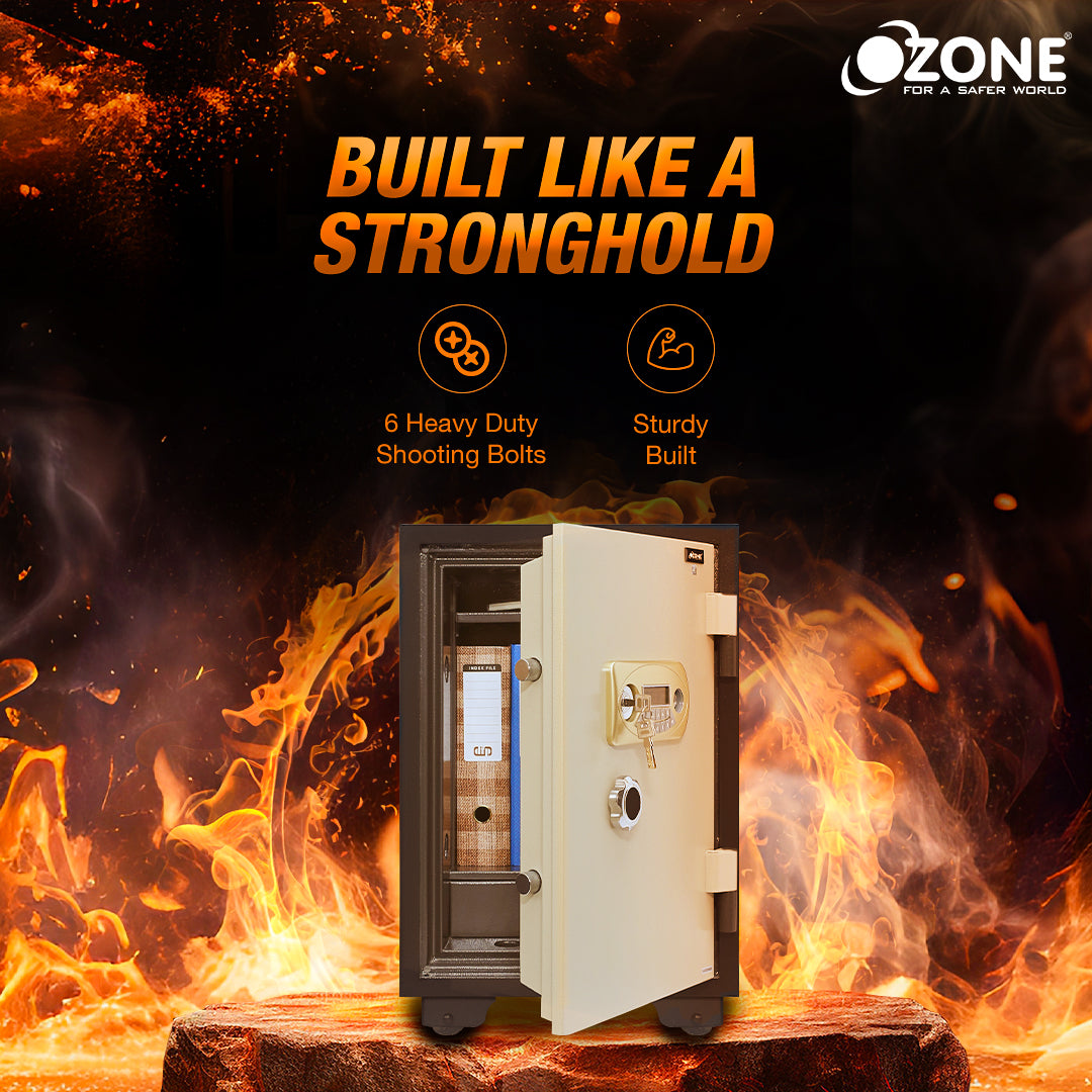 Ozone Fire Warrior- 77 | Fire-resistant Safe | 67 Litres image 7