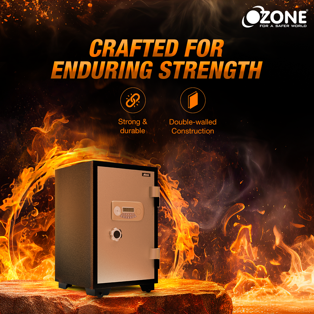 Ozone Fire Warrior- 77 | Fire-resistant Safe | 67 Litres image 5