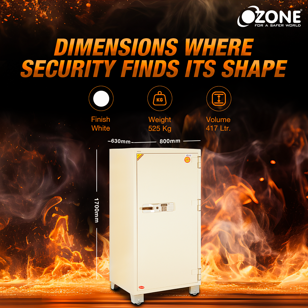 Ozone Fire Warrior- 1700 | Fire-resistant Safe | 417 Litres image 4