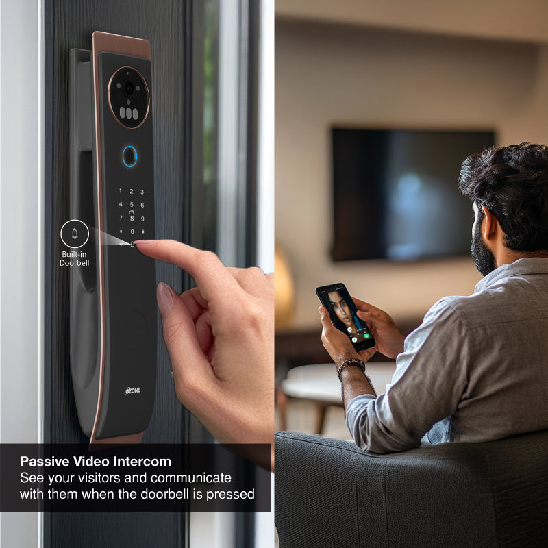 Ozone Iris 3D Facial Recognition Lock | 6-way Unlocking | Door Thickness: 45-120mm