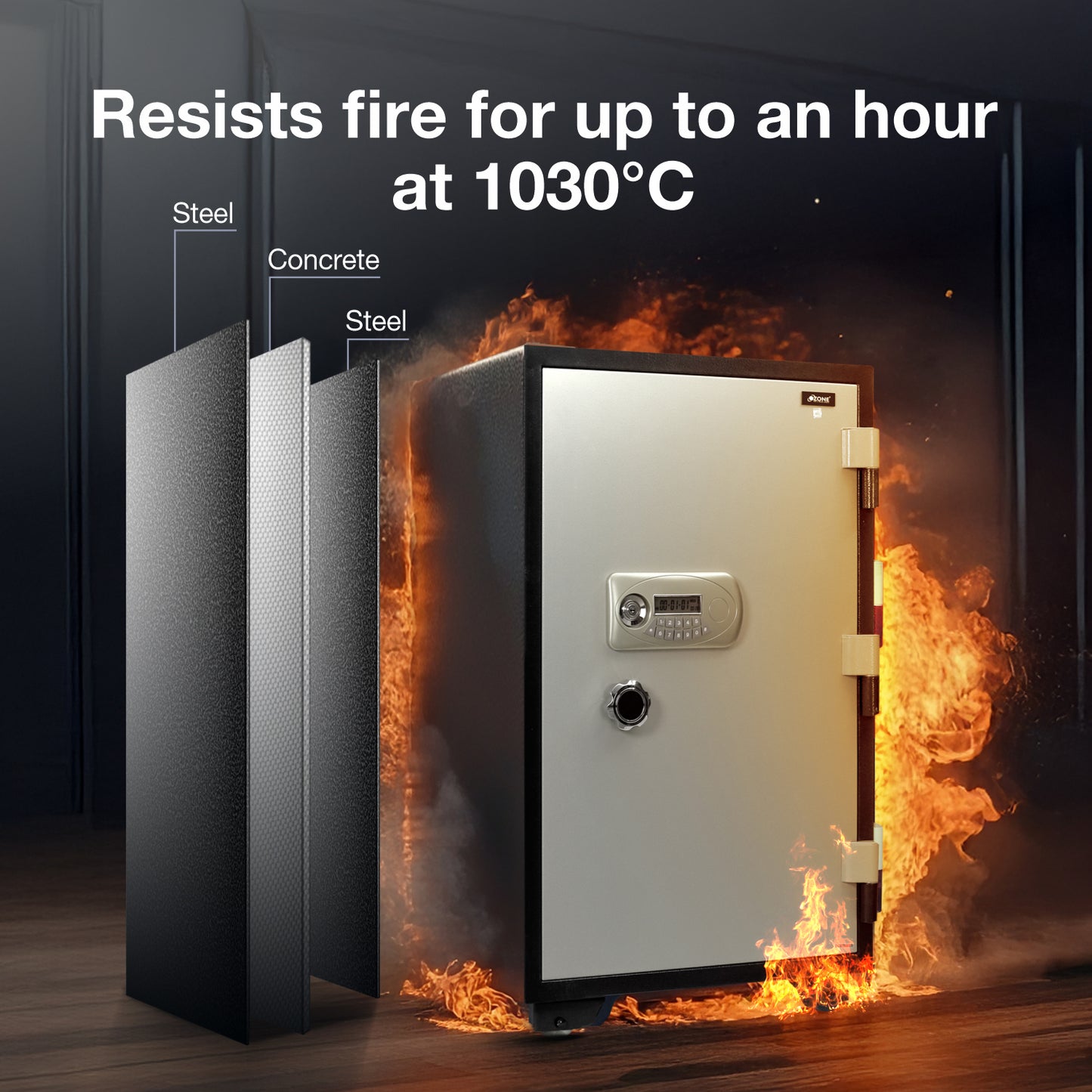 Ozone Fire Warrior- 99 N | Fire-resistant Notify Safe | 145 Litres