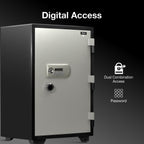 Ozone 145 Litres Fire-resistant Safe Locker for Factories & Warehouses – Digital Lock, 1-Way Unlocking (Password), Size: 985H x 600W x 570D mm, Weight: 220kg, 2-Year Warranty - Ozone Group