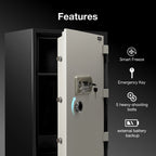 Ozone 145 Litres Fire-resistant Safe Locker for Factories & Warehouses – Digital Lock, 1-Way Unlocking (Password), Size: 985H x 600W x 570D mm, Weight: 220kg, 2-Year Warranty - Ozone Group