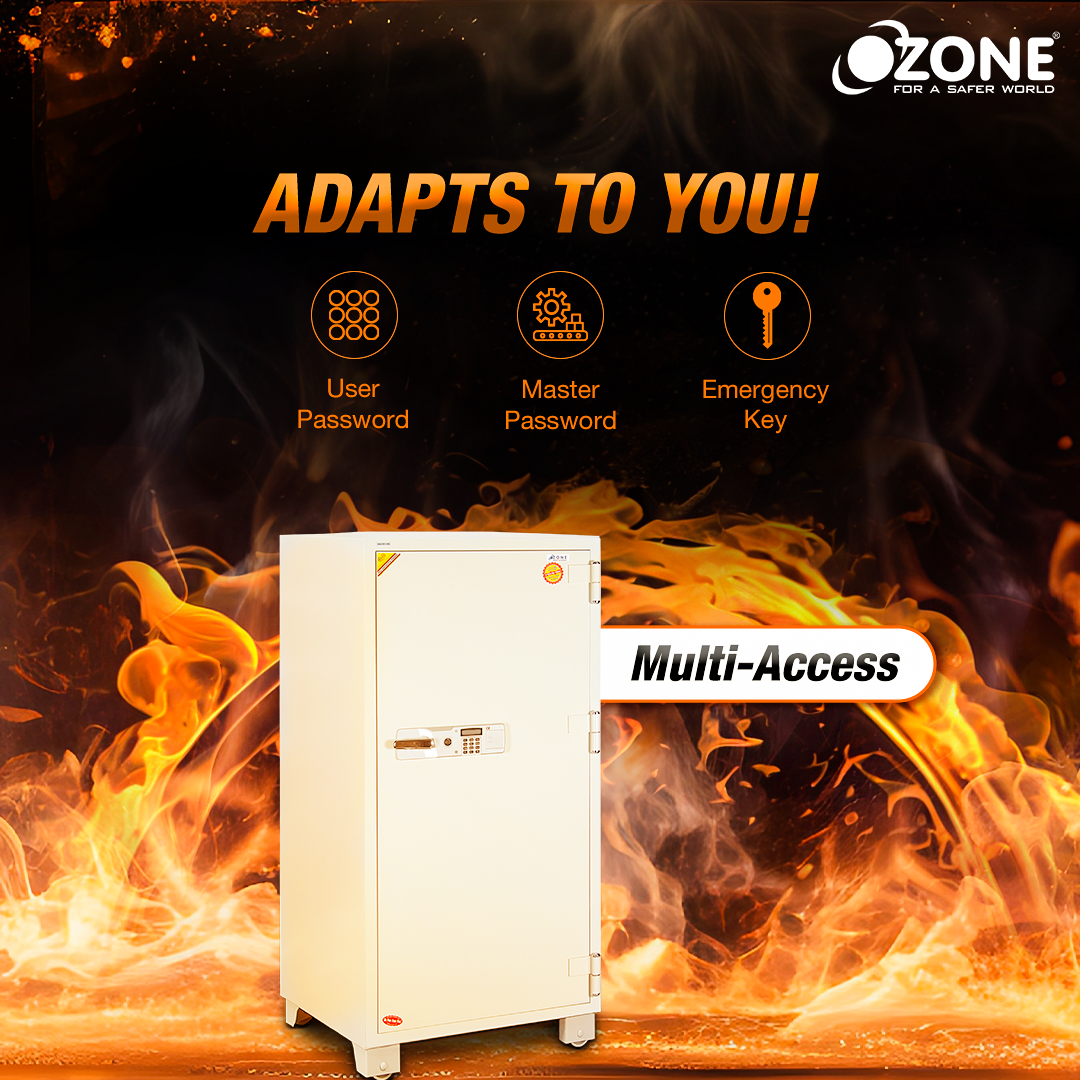 Ozone Fire Warrior 1200 | Fire-resistant Safe | 230 Litres