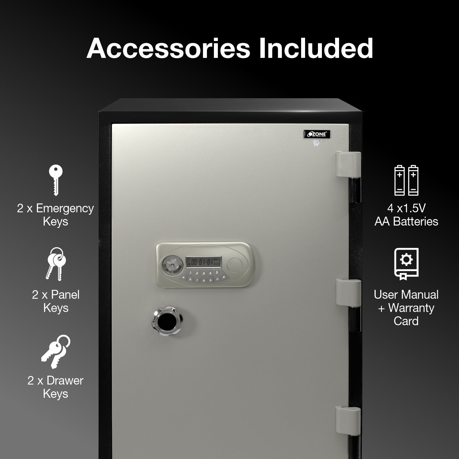 Ozone Fire Warrior 99 N | Fire-resistant Notify Safe | 145 Litres