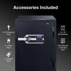 Ozone 67 Litres Fire-resistant Safe Locker for Factories & Warehouses – Fingerprint Lock, 2-in-1 Unlocking (Fingerprint & Password), Size: 765H x 500W x 490D mm, Weight: 108kg, 2-Year Warranty - Ozone Group