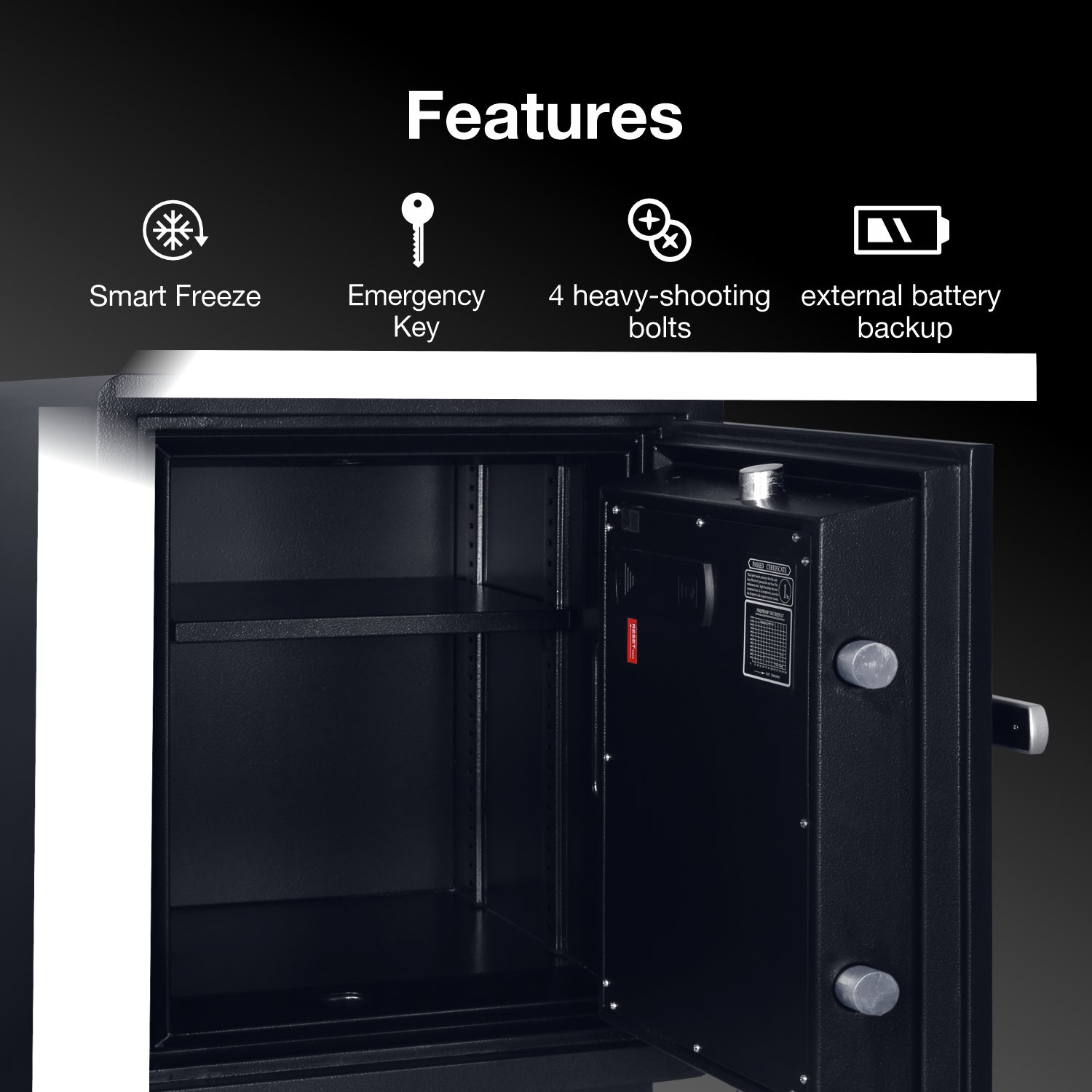 Ozone Fire Warrior FP 55 | Fingerprint Fire-resistant Safe | 40 Litres