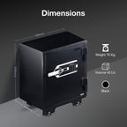 Ozone Fire Warrior FP 55 | Fingerprint Fire-resistant Safe | 40 Litres