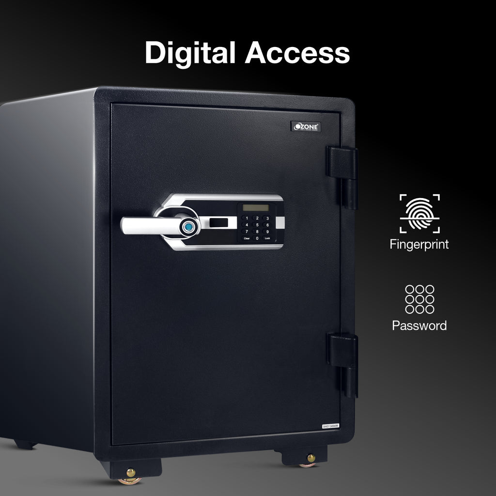 Ozone Fire Warrior FP 77 | Fingerprint Fire-resistant Safe | 67 Litres
