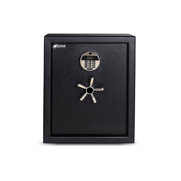 Ozone 78 Litres Anti-burglary Safe Locker for Factories & Warehouses – Fingerprint Lock, 2-in-1 Unlocking (Fingerprint & Password), Size: 555H x 460W x 360D mm, Weight: 64.34kg, 2-Year Warranty
