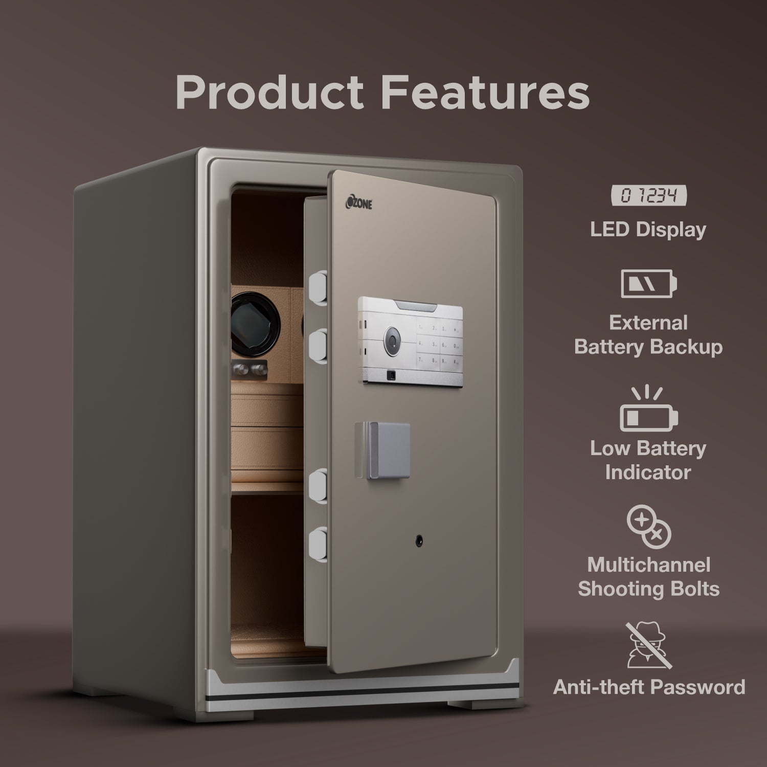 Ozone Hawk 90 | Luxury Jewellery Safe | 90 Litres