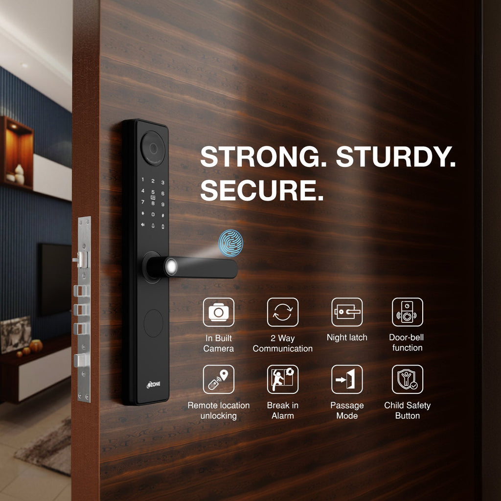 Morphy NXT-i Wi-Fi Smart Door Lock with Integrated HD Video Camera with 4-way access | Door Thickness: 30-65 mm - Ozone Group