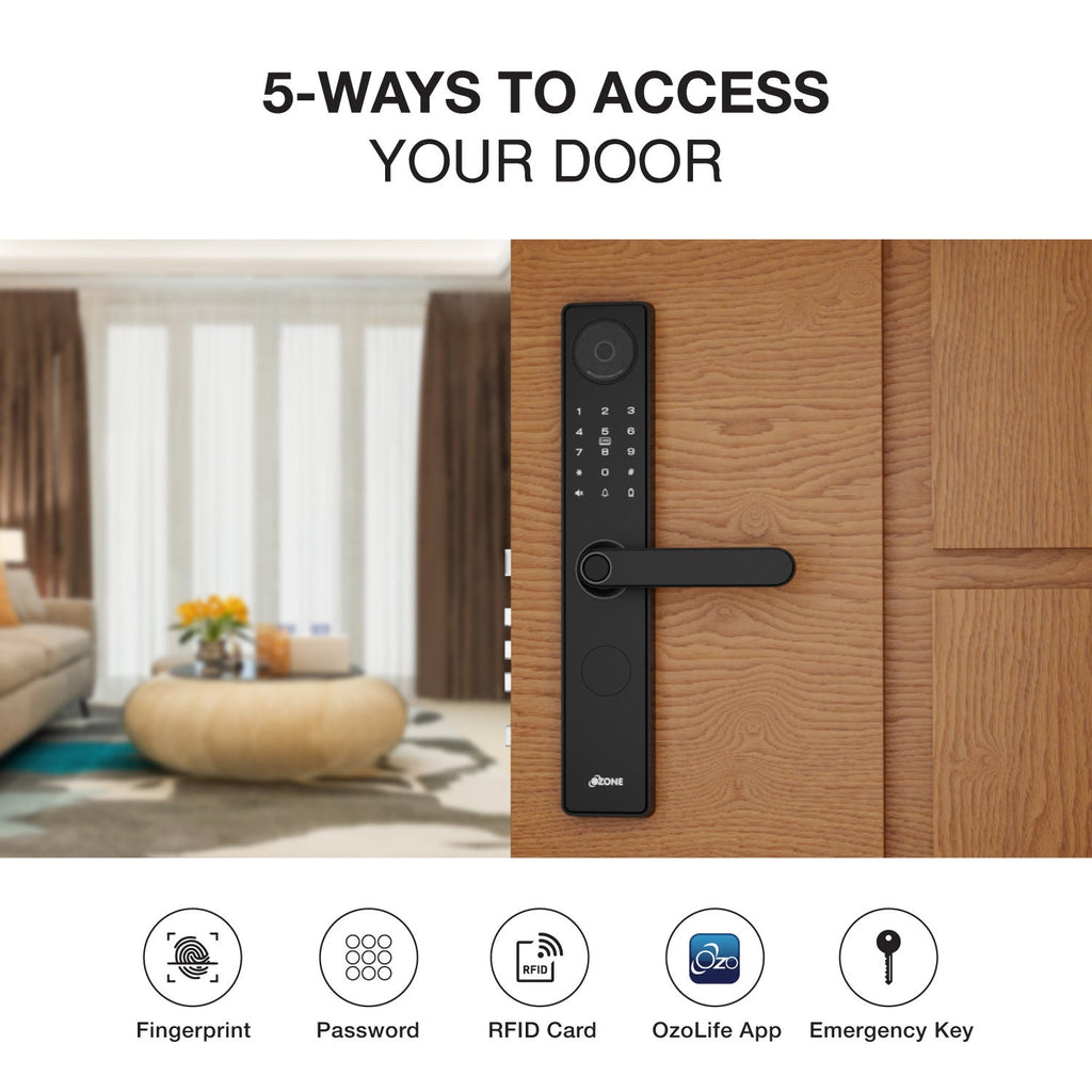 Morphy NXT-i Wi-Fi Smart Door Lock with Integrated HD Video Camera with 4-way access | Door Thickness: 30-65 mm - Ozone Group