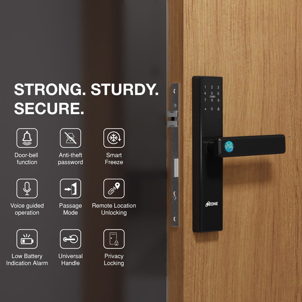 Morphy Life Lite-2 Wi-Fi Smart Door Lock with 4-way access | Door Thickness: 30-65 mm - Ozone Group