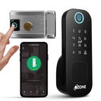 Ozone Double-sided Fingerprint Rim Lock with 4-way access | Door Thickness: 20-65 mm