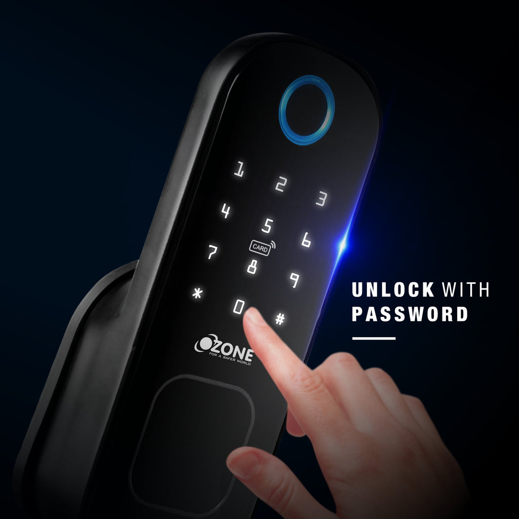 Ozone Cleo Wi-Fi Smart Door Lock with 4-way access | Door Thickness: 20-65 mm - Ozone Group