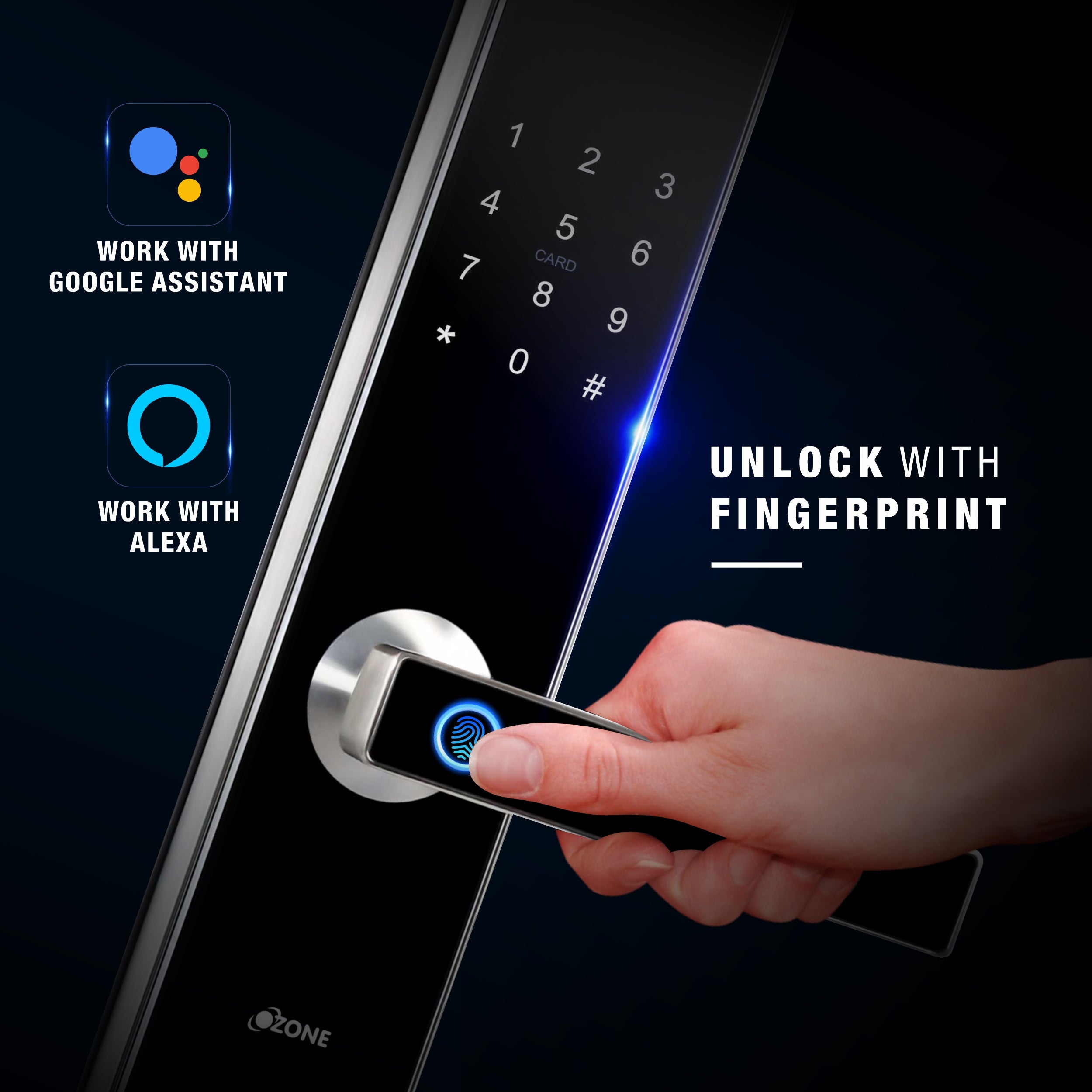 Buy Ozone OZ-FDL-01 Life Std Smart Door Lock | Ozokart – ozokart