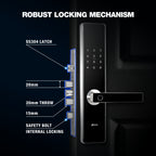 Ozone Morphy Plus Bluetooth Smart Door Lock with 4-way access | Door Thickness: 35-100 mm - Ozone Group
