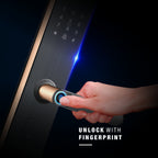 Ozone Morphy NXT Rose Gold Bluetooth Smart Lock With OzoLife Wi-Fi Bridge/Gateway - Ozone Group