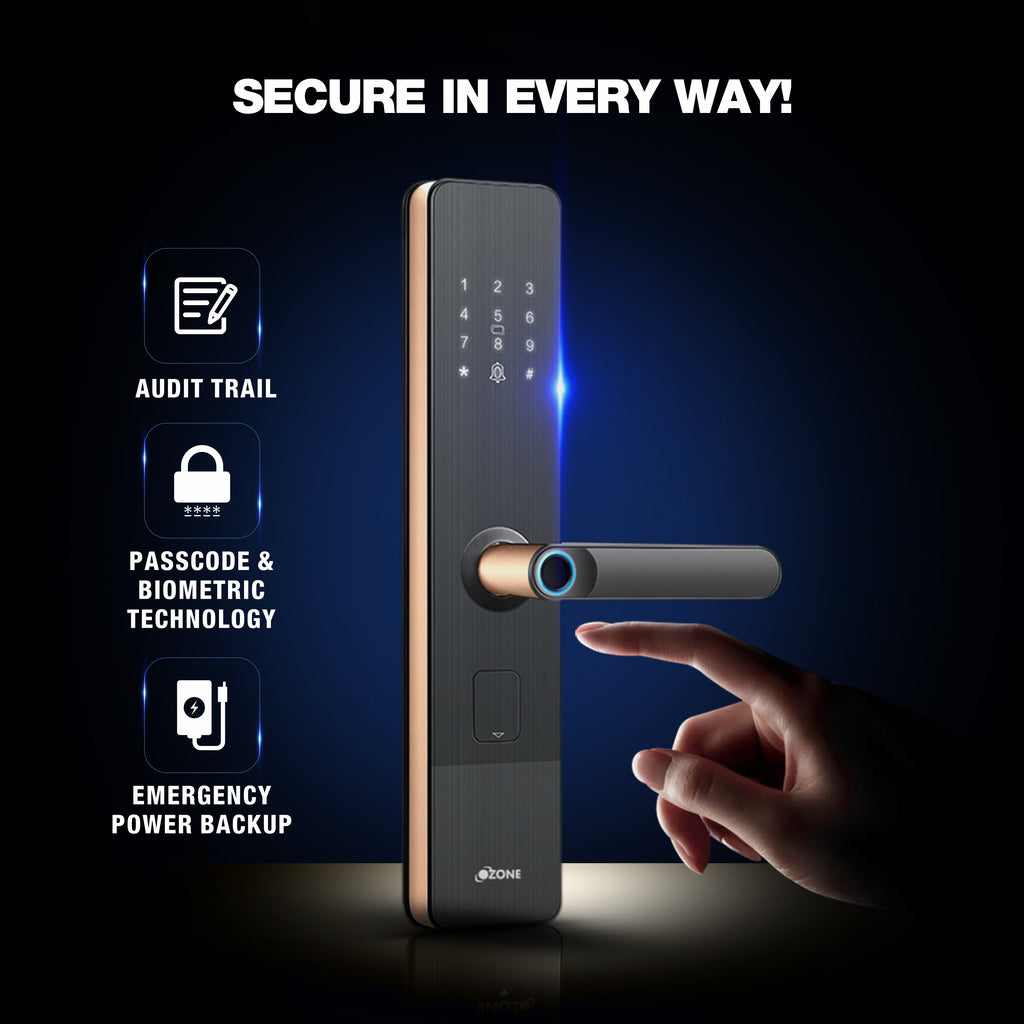 Ozone Morphy NXT Rose Gold Bluetooth Smart Lock With OzoLife Wi-Fi Bridge/Gateway - Ozone Group