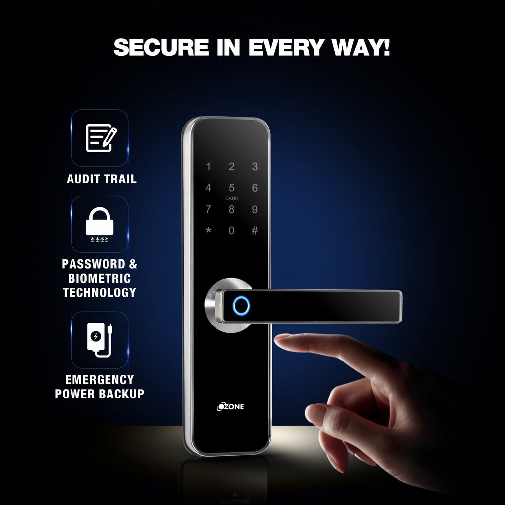 Ozone Morphy M Life Wi-Fi Smart Lock with 5-way access | Door Thickness: 35-100 mm - Ozone Group
