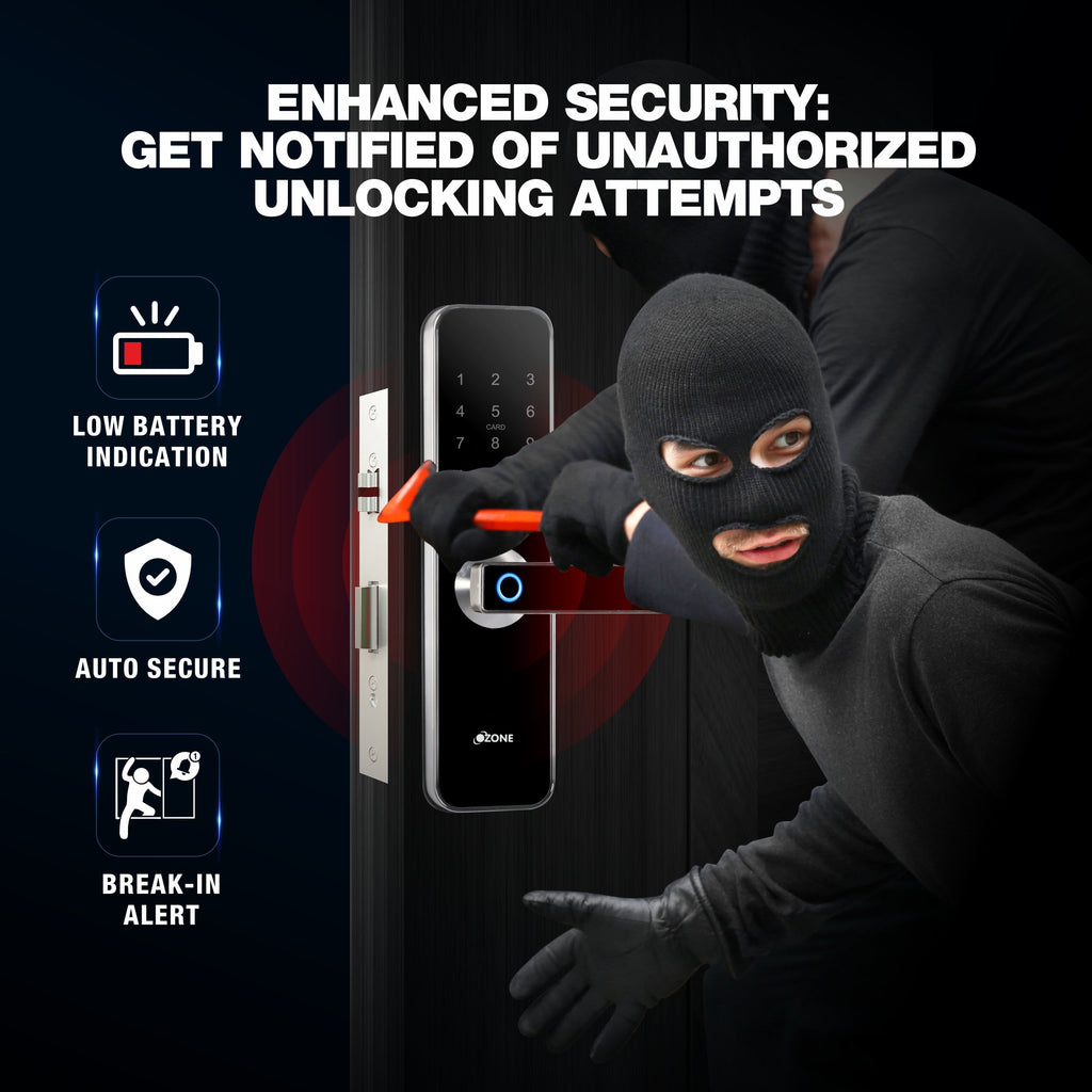 Ozone Morphy M Life Wi-Fi Smart Lock with 5-way access | Door Thickness: 35-100 mm - Ozone Group