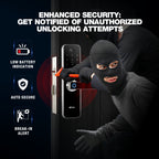 Ozone Morphy M Smart Door Lock with 3-way access | Door Thickness: 35-100 mm (Satin Chrome) - Ozone Group