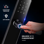 Ozone Morphy Eco Wi-Fi Smart Door Lock with 4-way access | Door Thickness: 35-80 mm
