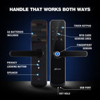 Ozone Morphy Eco Wi-Fi Smart Door Lock with 4-way access | Door Thickness: 35-80 mm