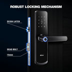 Ozone Morphy Eco Wi-Fi Smart Door Lock with 4-way access | Door Thickness: 35-80 mm