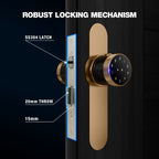 Ozone Oracle Bluetooth Smart Door Lock with Lock Body with 4-way access | Door Thickness: 35-65 mm - Ozone Group