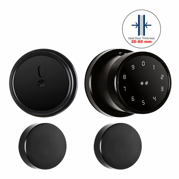 Ozone Oracle Bluetooth Smart Door Lock with Rose Plate with 4-way access | Door Thickness: 35-65 mm - Ozone Group