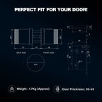 Ozone Oracle Bluetooth Smart Door Lock with Rose Plate with 4-way access | Door Thickness: 35-65 mm - Ozone Group