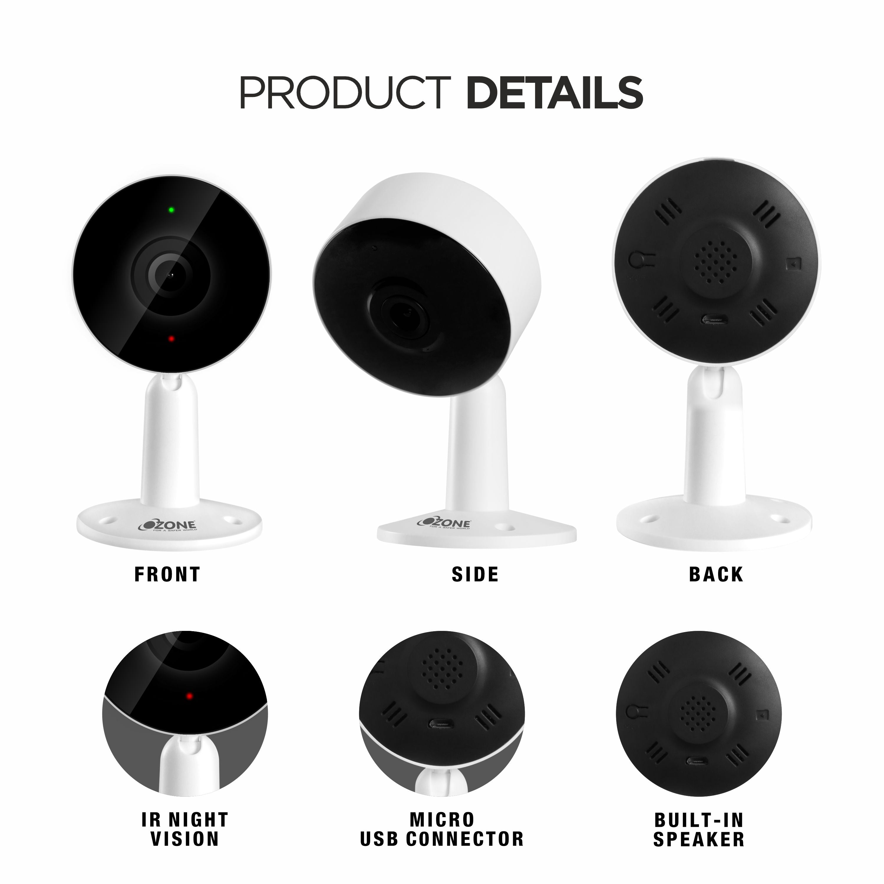 Ozone Smart Indoor Fixed Position Camera - Ozone Group