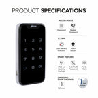 Ozone 201 Smart Furniture Lock with Password Access | For Wooden/Metal Cabinets & Wardrobes - Ozone Group