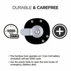 Ozone Smart Furniture Lock with Password Access | For Single/Multiple Metal/Wooden Drawers, Cabinets and Wardrobes - Ozone Group