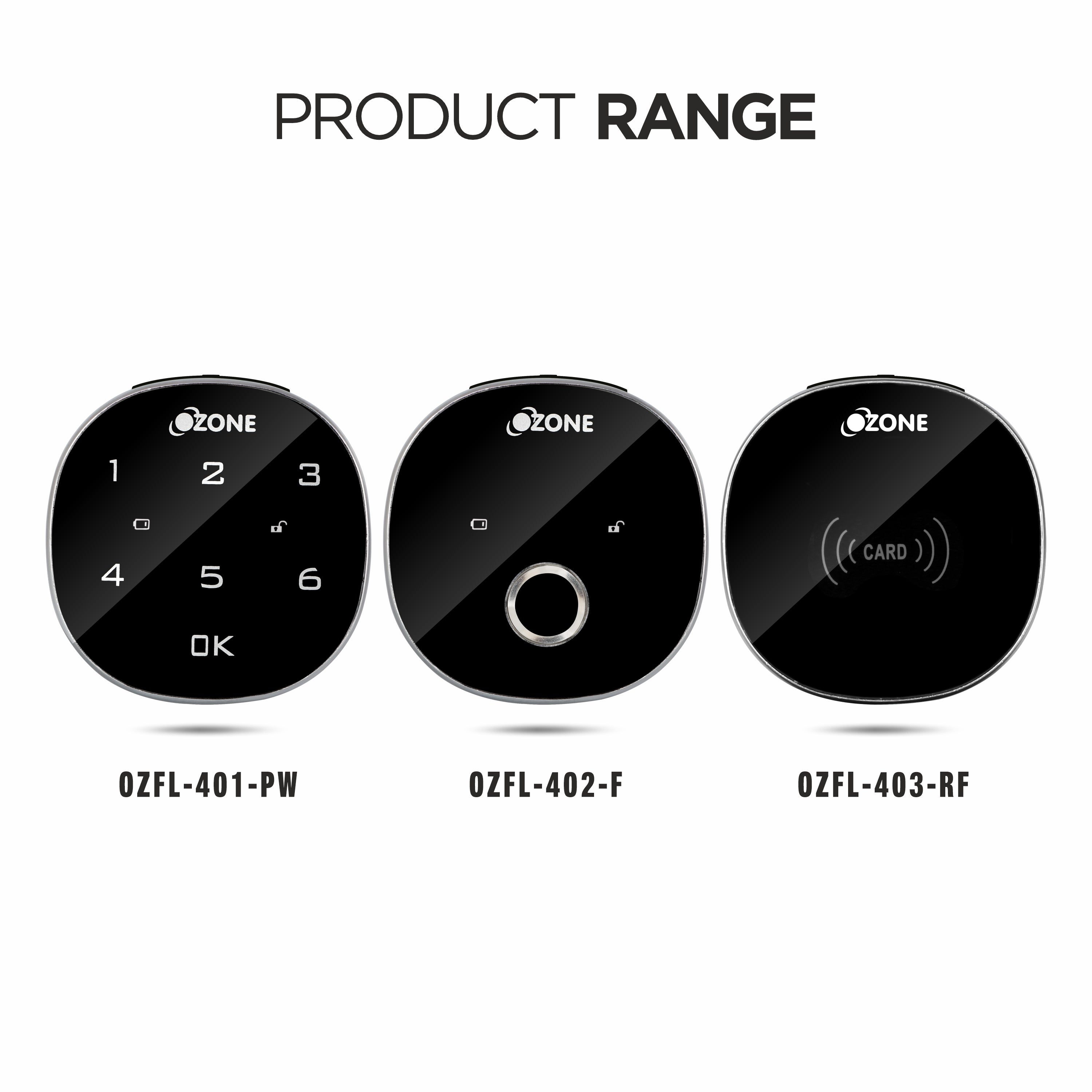 Ozone Smart Furniture Lock with RFID Access | For Single/Multiple Metal/Wooden Drawers, Cabinets and Wardrobes - Ozone Group