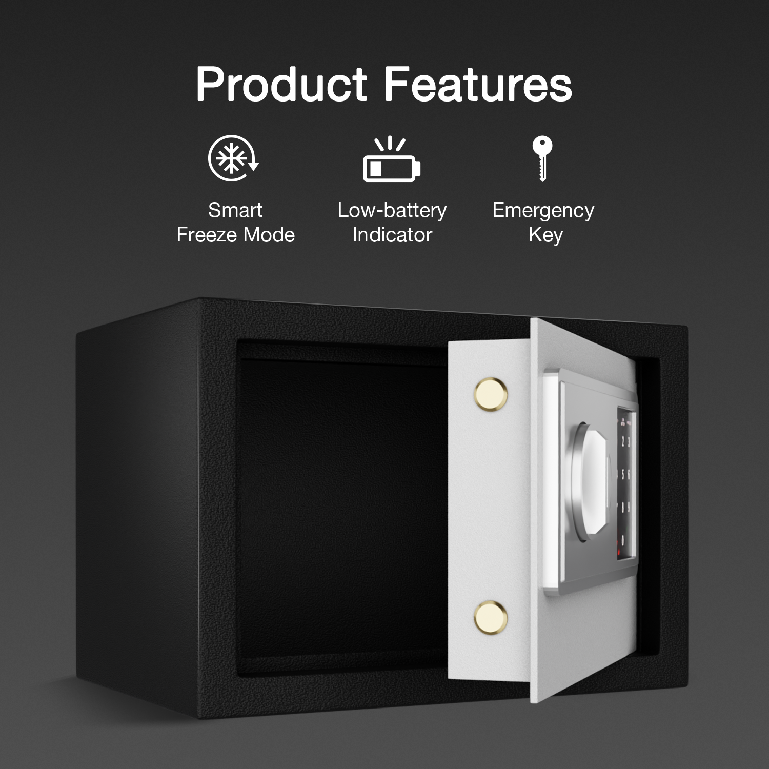 Ozone 7.9 Litres Digital Safe Locker for Home & Office – Digital Lock, 1-Way Unlocking (Password), Size: 200H x 300W x 200D mm, Weight: 5.15kg, 2-Year Warranty - Ozone Group