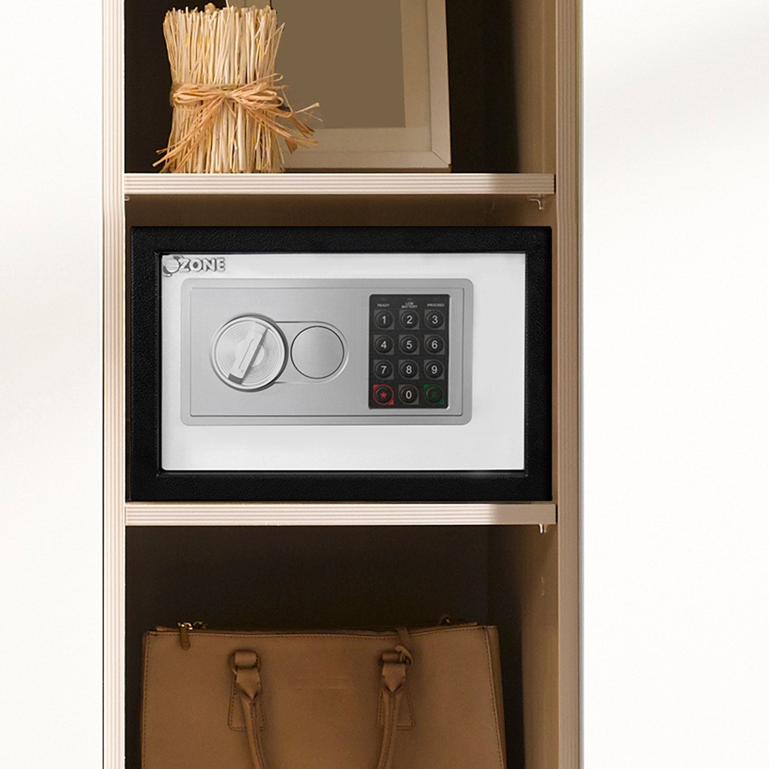 Ozone 7.9 Litres Digital Safe Locker for Home & Office – Digital Lock, 1-Way Unlocking (Password), Size: 200H x 300W x 200D mm, Weight: 5.15kg, 2-Year Warranty - Ozone Group