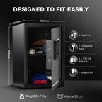 Ozone 55 Litres Fingerprint Safe Locker for Home & Office – Fingerprint Lock, 2-in-1 Unlocking (Fingerprint & Password), Size: 555H x 350W x 360D mm, Weight: 24.7kg, 2-Year Warranty